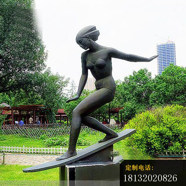 铜雕滑板运动人物雕塑_750*750