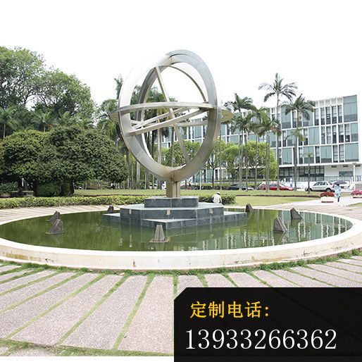企业不锈钢抽象造型雕塑_514*514