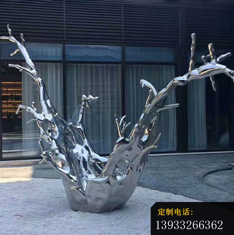 镜面水花不锈钢抽象雕塑_750*754