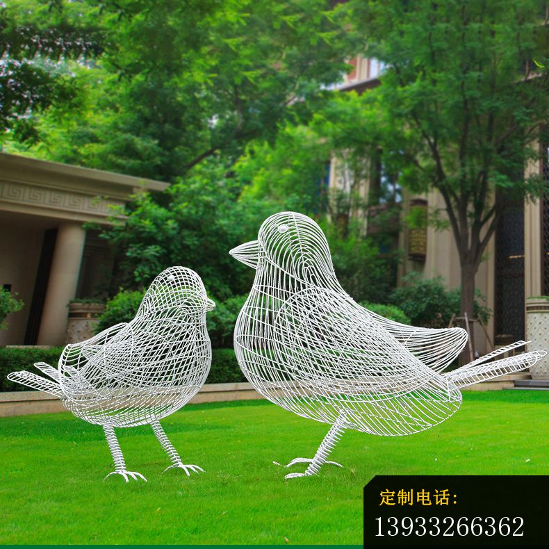 小鸟镂空不锈钢装饰雕塑_790*790