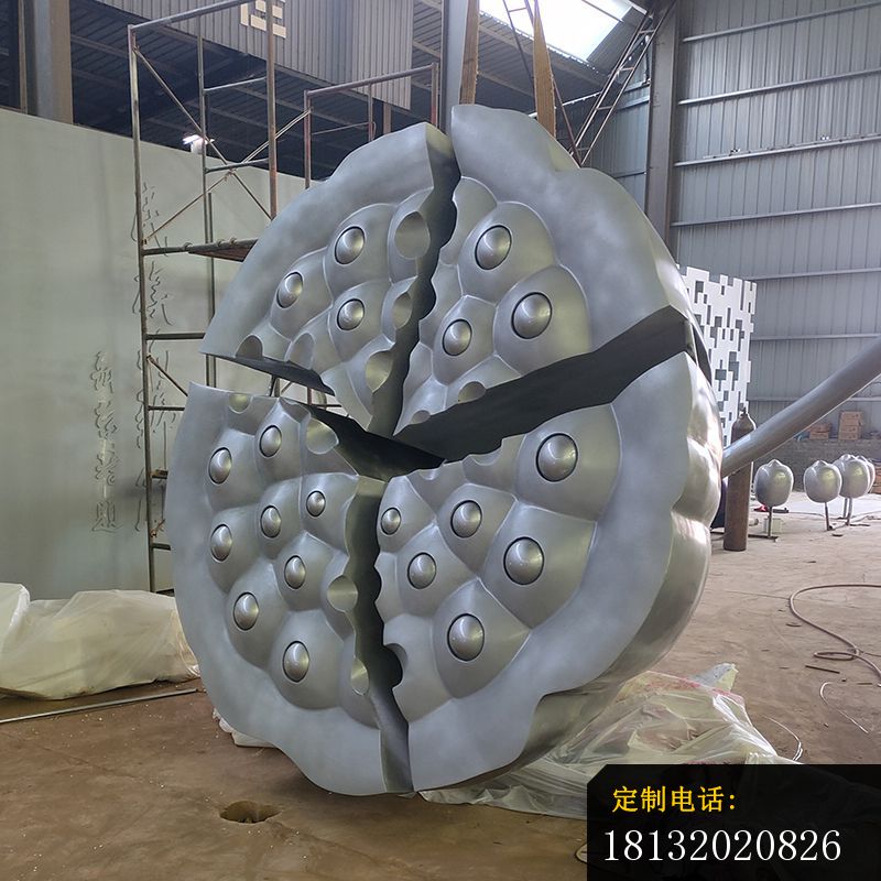 不锈钢公园莲蓬景观雕塑 (1)_800*800