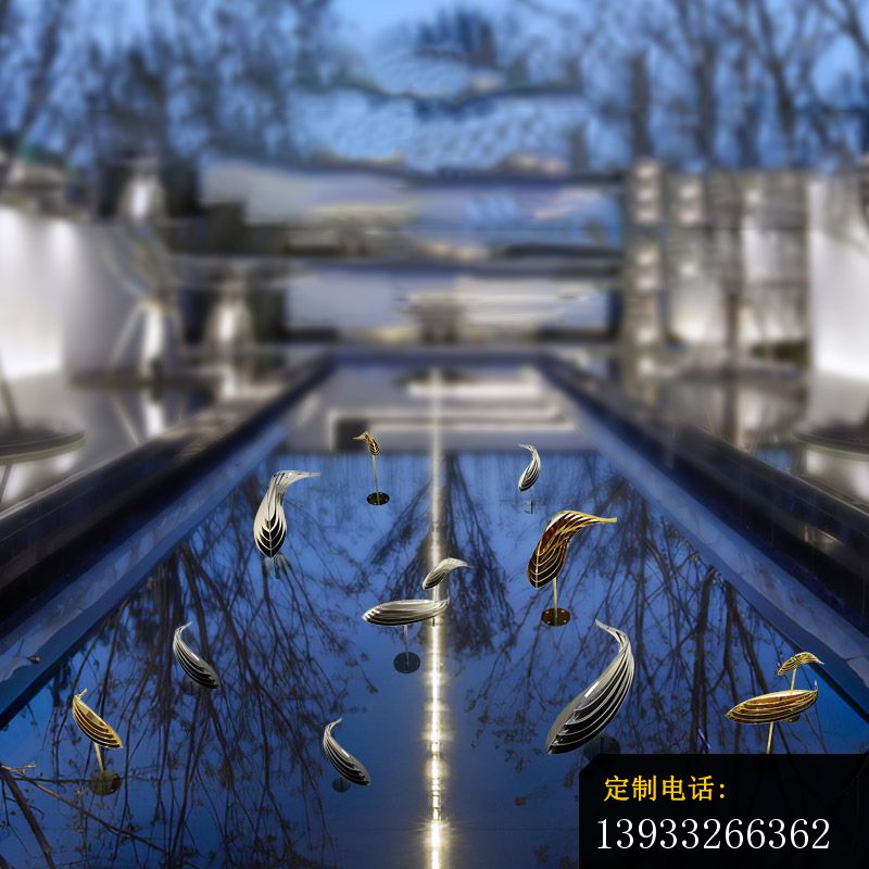 游鱼不锈钢摆件雕塑_800*800