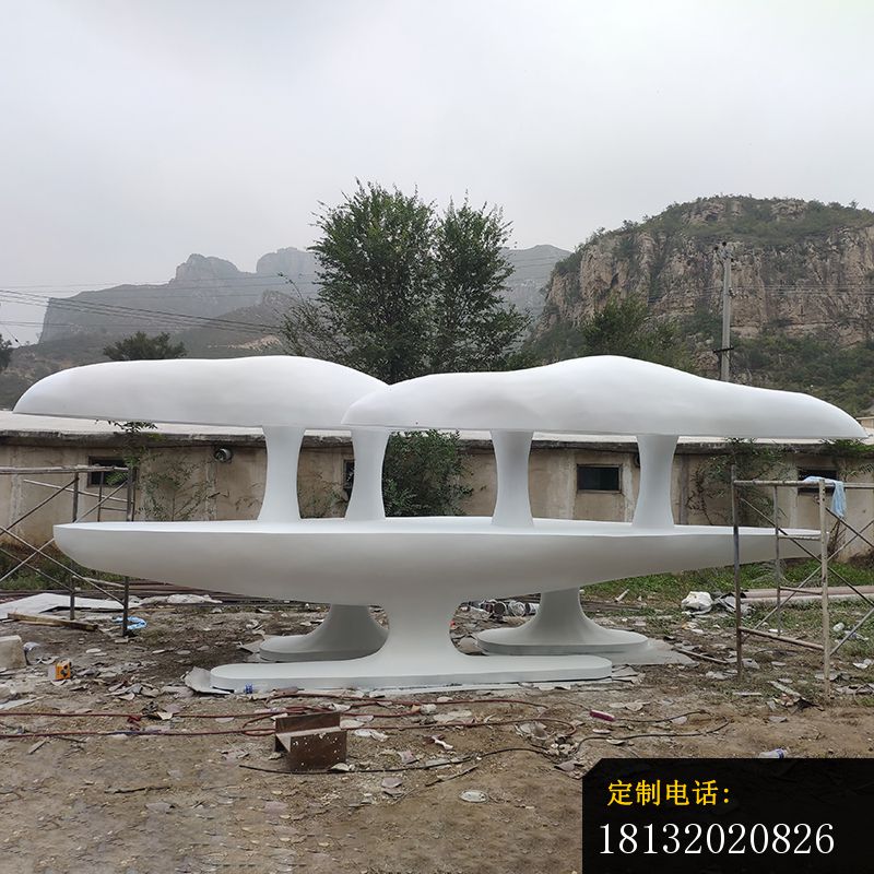 不锈钢公园蘑菇云朵雕塑 (2)_800*800