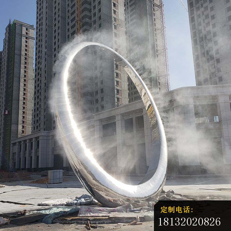 不锈钢镜面圆环雕塑 (2)_800*800