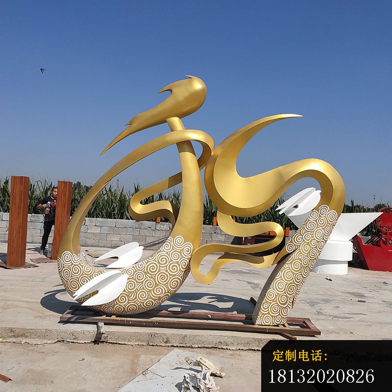 不锈钢广场和字景观雕塑 (2)_800*800