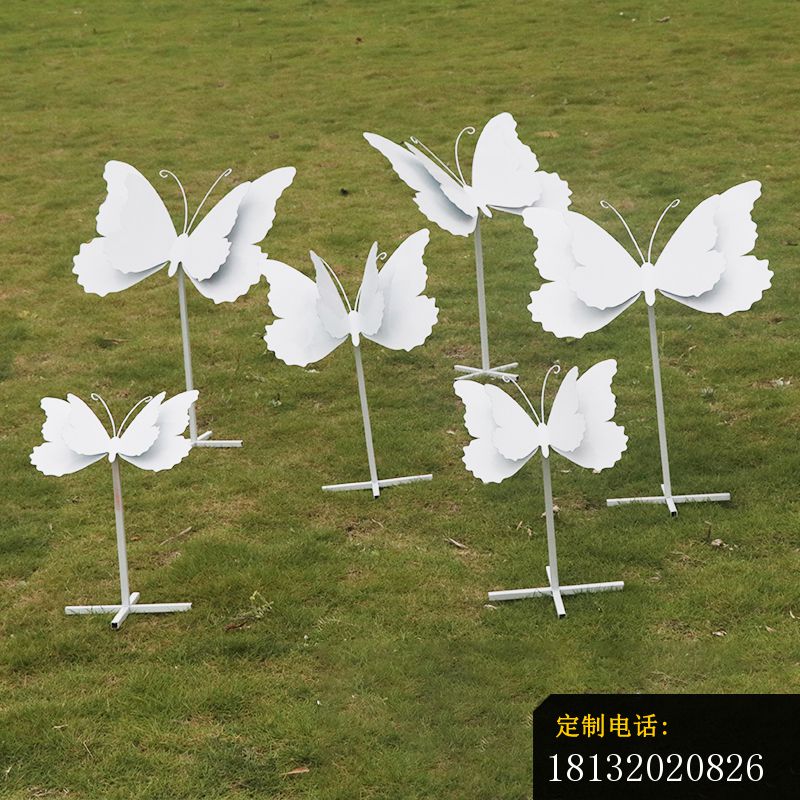 不锈钢白色蝴蝶雕塑 (2)_800*800