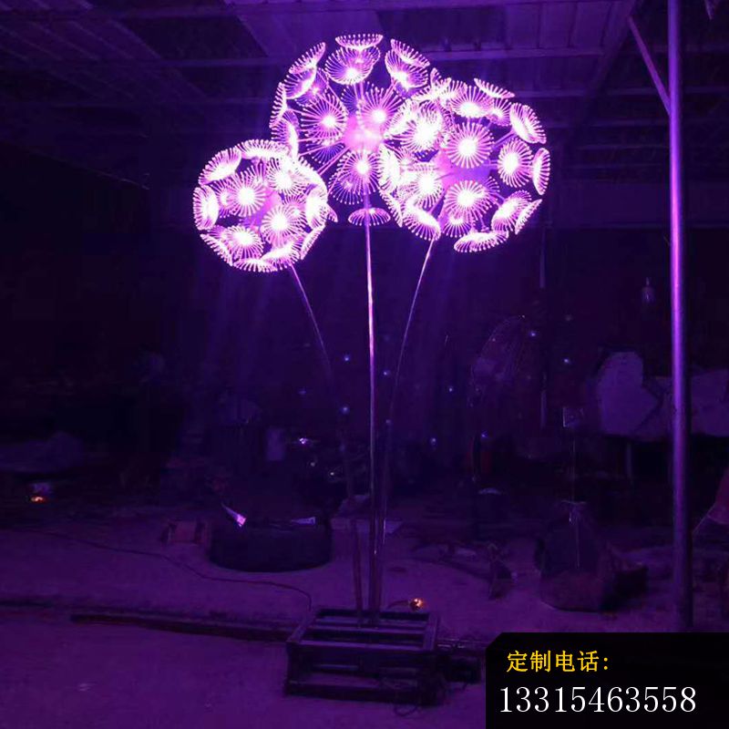 不锈钢广场灯光蒲公英雕塑 (3)_800*800