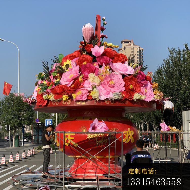 不锈钢欢度国庆花篮雕塑 (3)_750*750