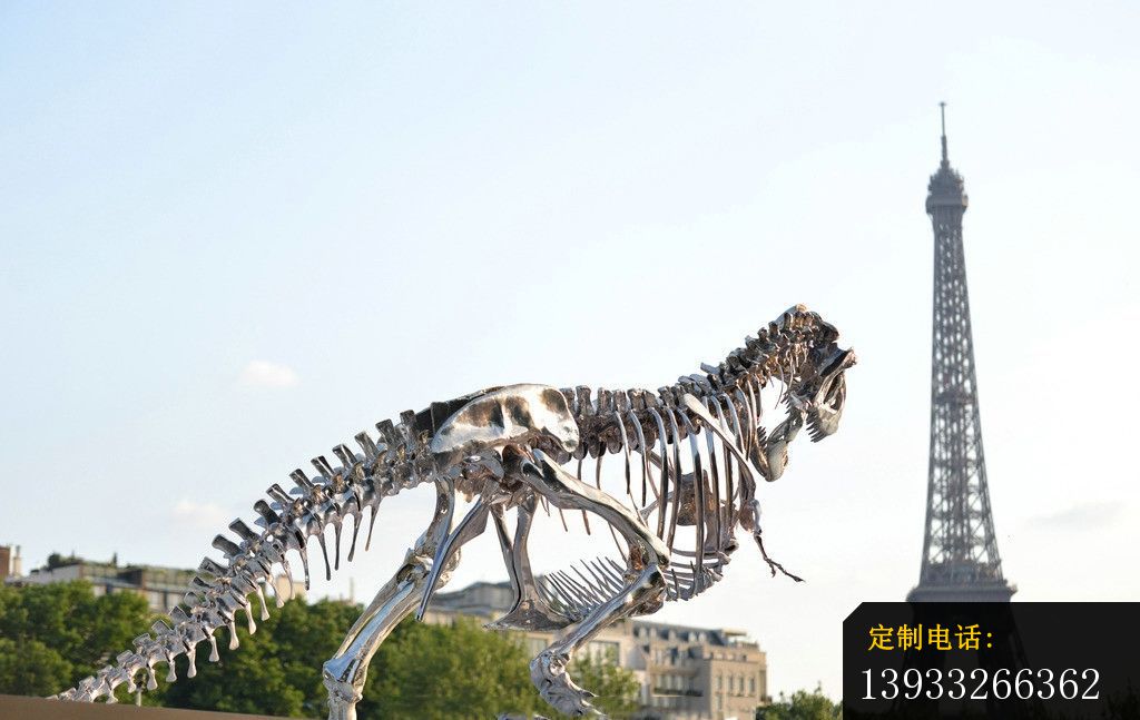 不锈钢恐龙化石造型雕塑_1024*647