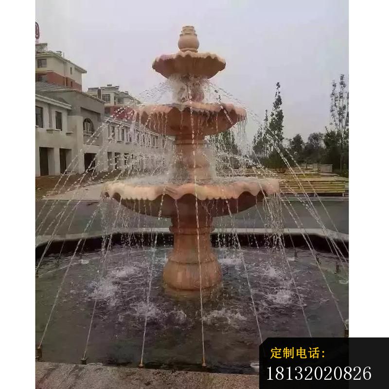晚霞红喷泉雕塑_800*800