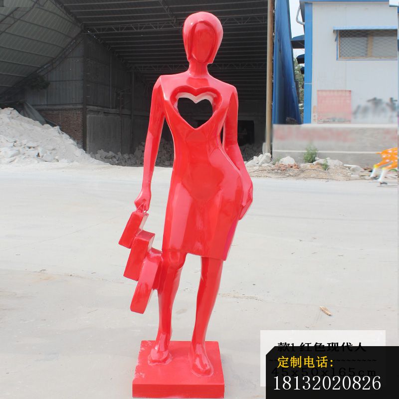不锈钢现代人物逛街雕塑_800*800