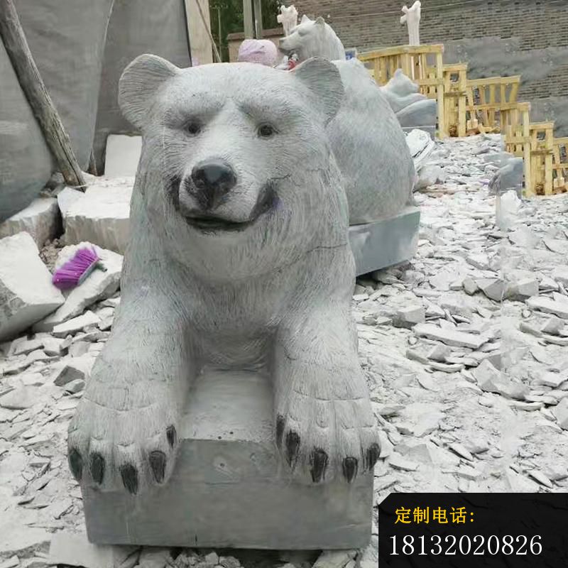 石雕狗熊动物雕塑 (4)_800*800