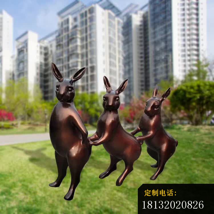铜雕公园动物兔雕塑 (2)_750*750