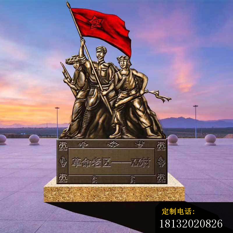 铜雕抗战人物雕塑_800*800
