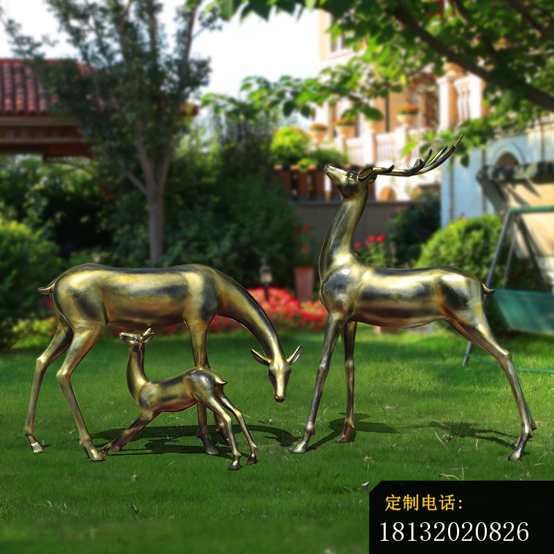 花园景观创意铸铜鹿 (1)_800*800