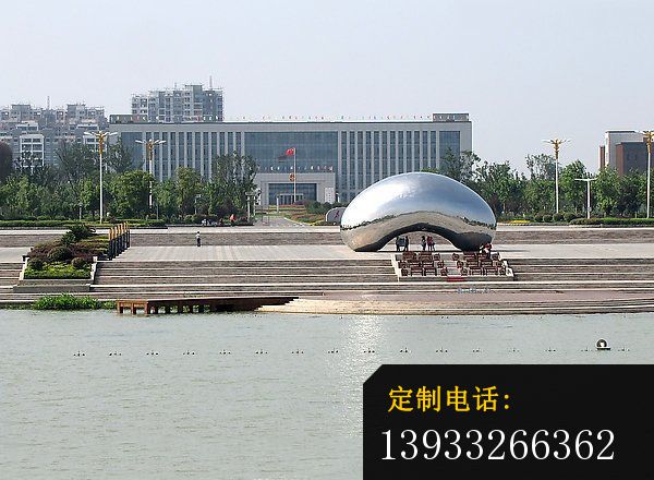 不锈钢异形水滴创意雕塑_600*440