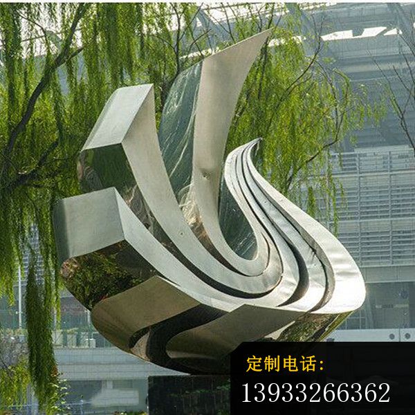 公园不锈钢抽象鸽子雕塑_600*600