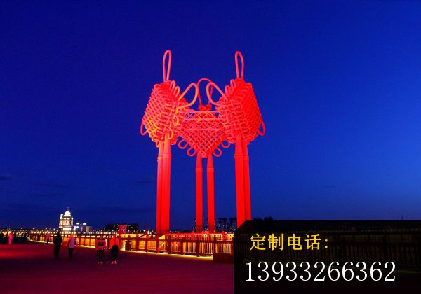 不锈钢中国结雕塑景观雕塑_600*420
