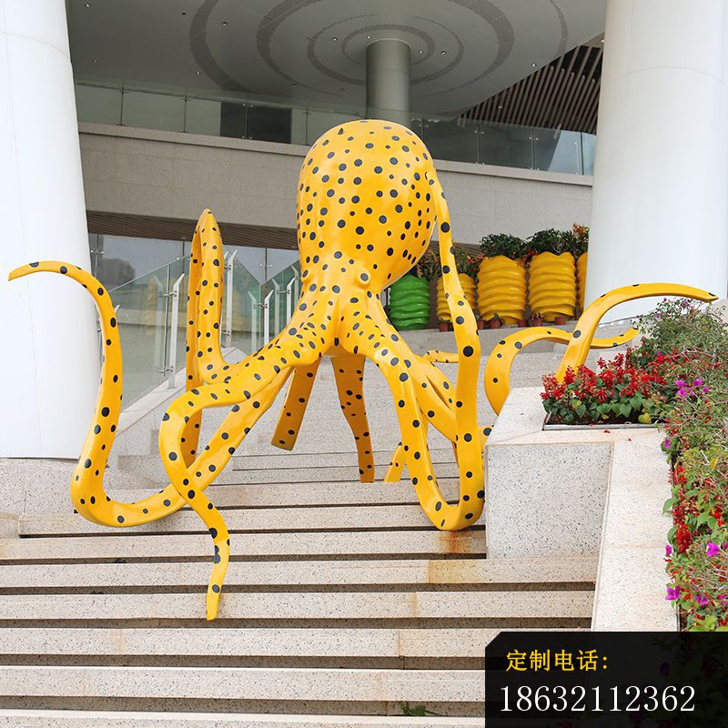 不锈钢抽象八爪鱼雕塑 (1)_800*800