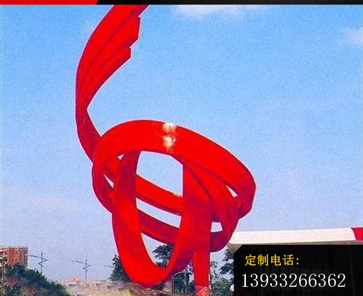 不锈钢抽象标志雕塑_750*612