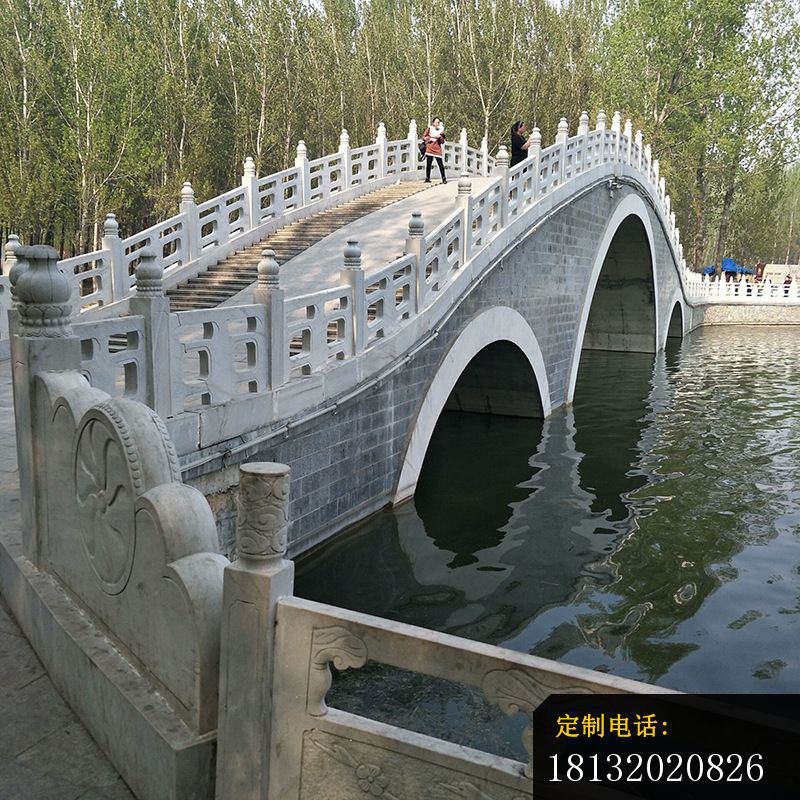 汉白玉园林石拱桥雕塑_800*800
