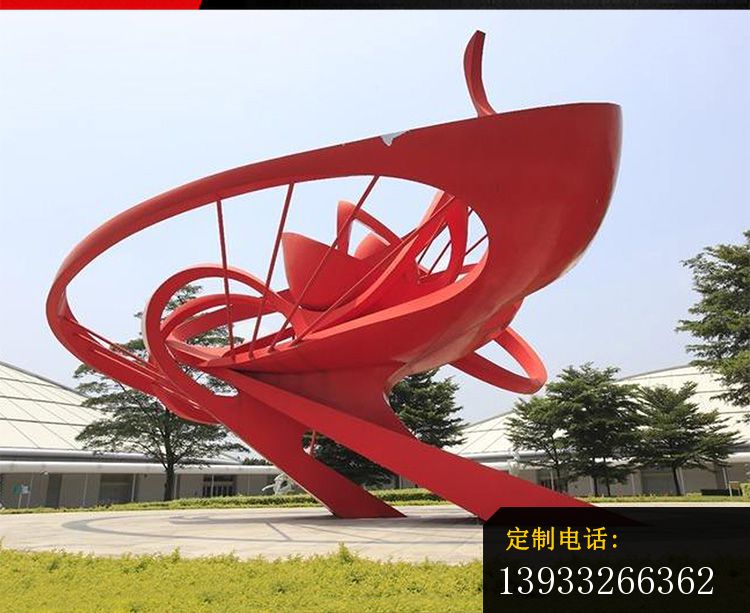 公园不锈钢天罗景观雕塑_750*613