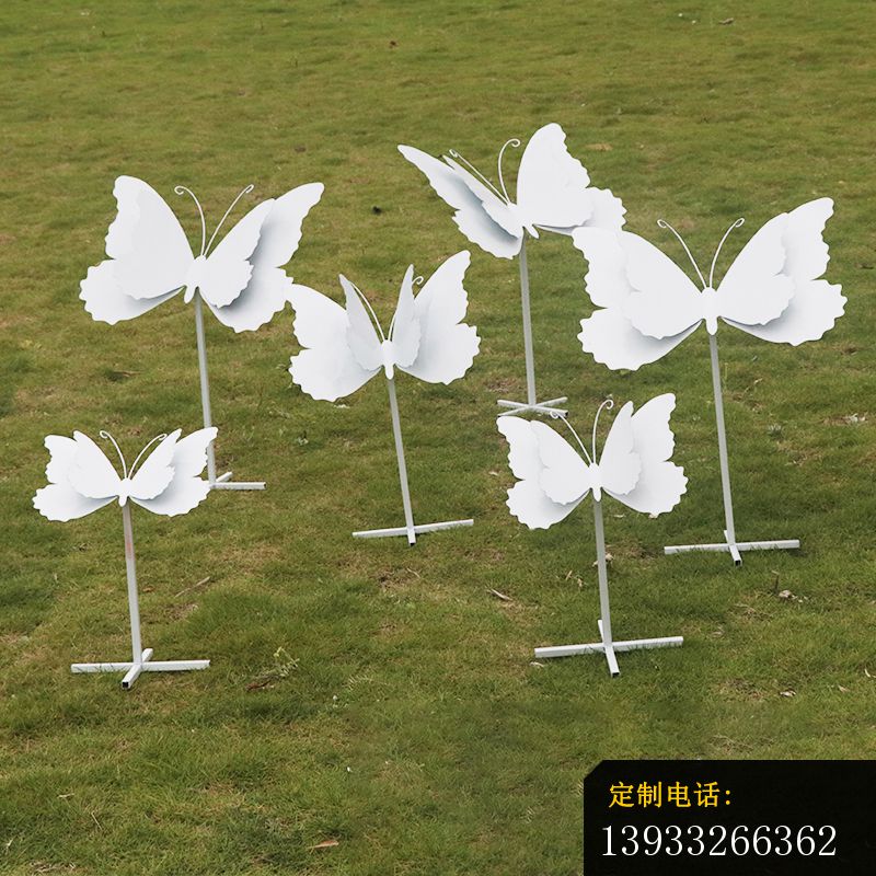 不锈钢白色蝴蝶雕塑_800*800