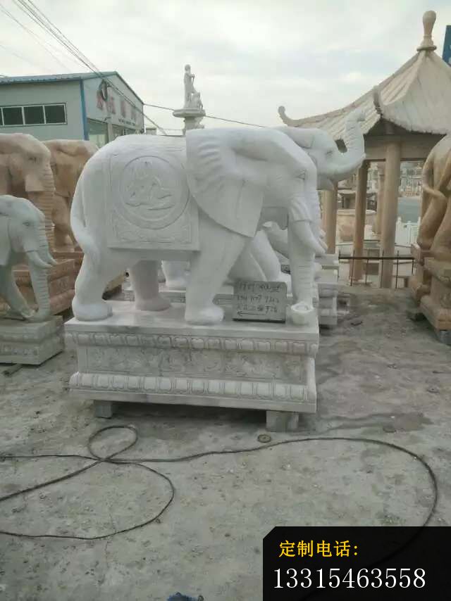 大理石大象雕塑_640*854