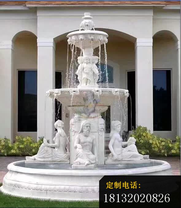 汉白玉人物喷泉雕塑_590*676