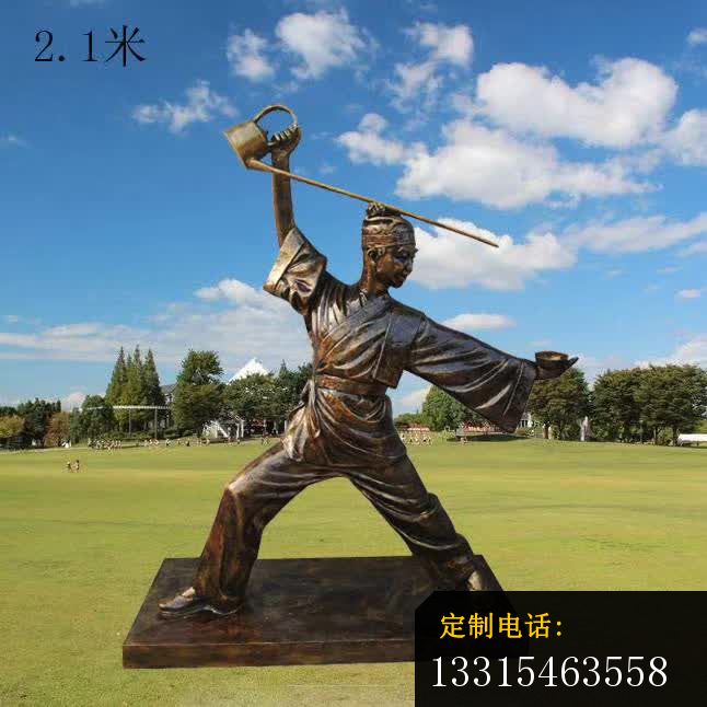 茶艺人物铜雕_646*646