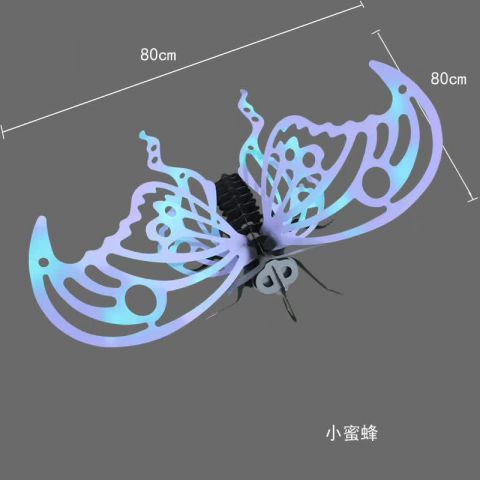 彩色不锈钢蝴蝶摆件雕塑