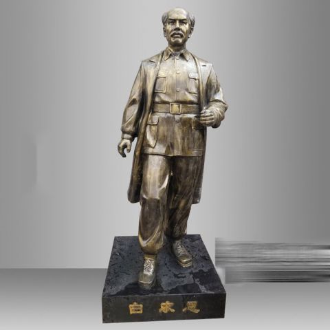  德州白求恩铜雕人物雕塑