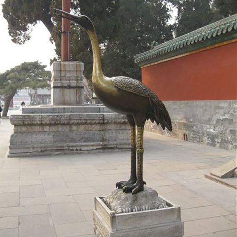 太原仙鹤动物铜雕