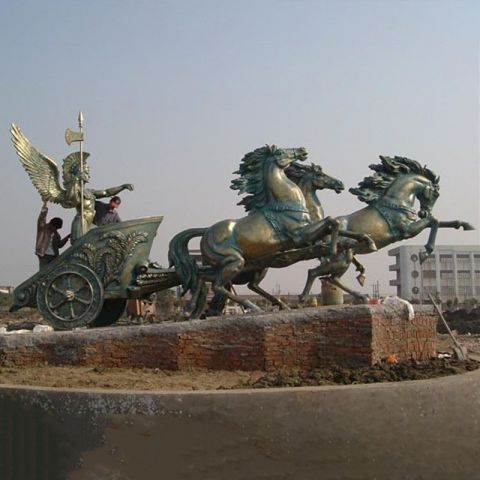 芜湖阿波罗战车铜雕马雕塑