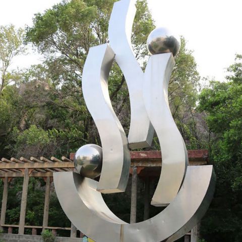 漳州不锈钢S型飘带景观雕塑