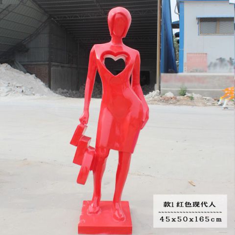 南昌不锈钢现代人物逛街雕塑