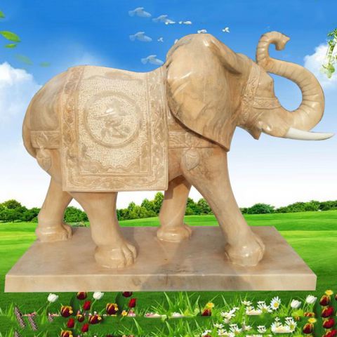  哈尔滨大理石象牙动物大象