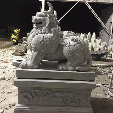 哈尔滨大理石獬豸神兽雕塑