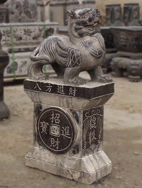 仿古石雕貔貅雕塑