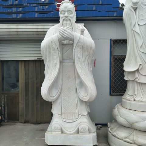 湖州学校礼仪孔子石雕