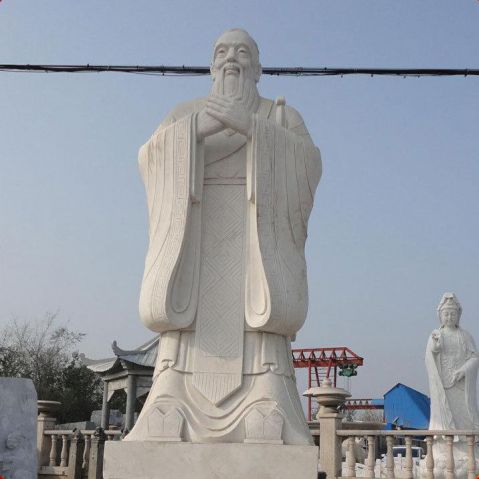扬州广场大型孔子石雕
