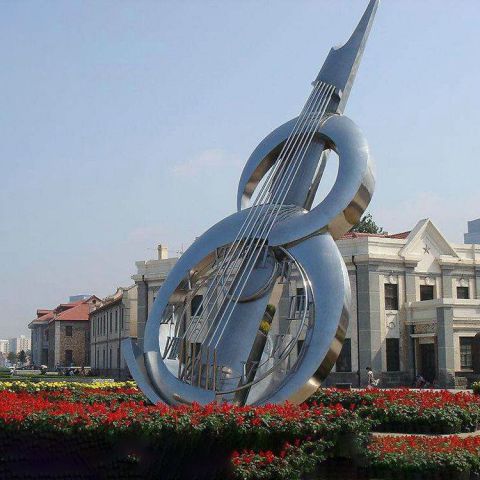 漳州不锈钢城市提琴雕塑