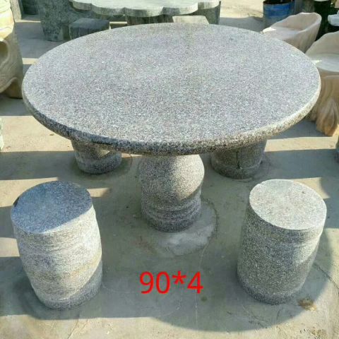 珠海青石户外石桌凳雕塑