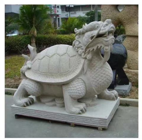 菏泽石雕龙龟动物雕塑