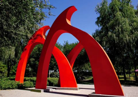公园不锈钢创意摆件雕塑