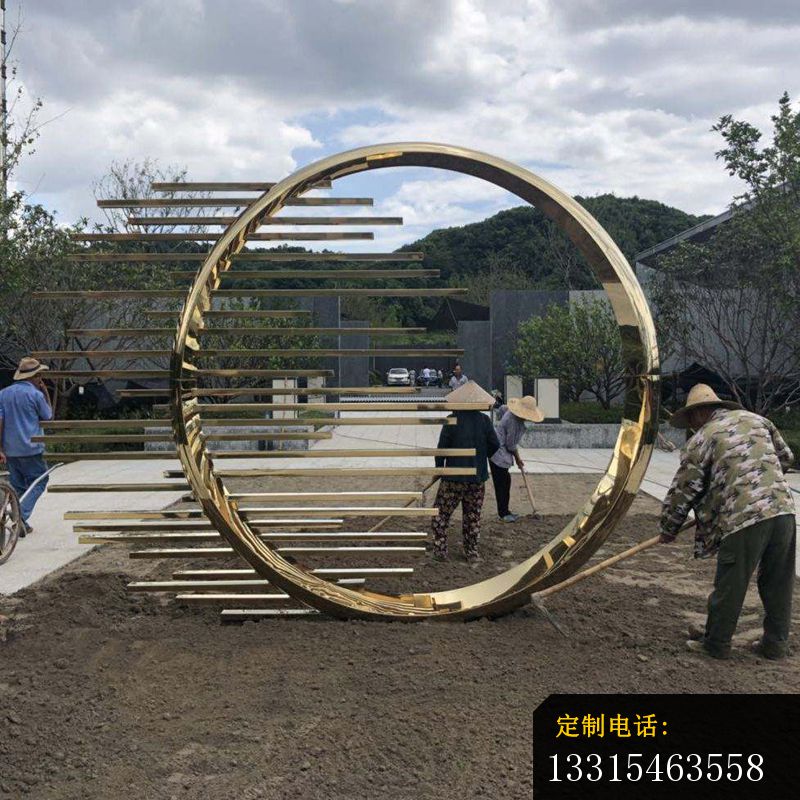 不锈钢圆环艺术雕塑_800*800