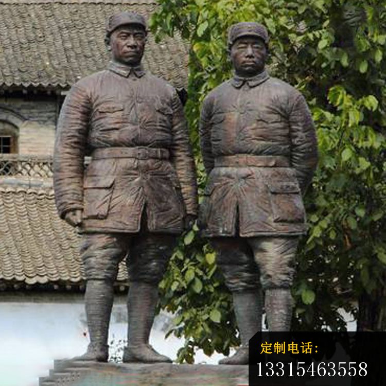 铜雕解放军战士人物雕塑_750*750