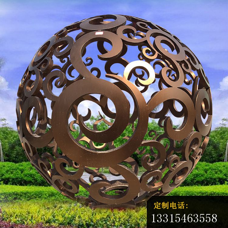 公园不锈钢镂空球雕塑_750*750