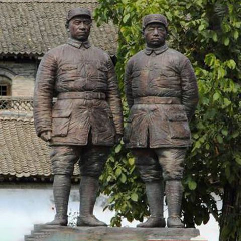 铜雕解放军战士人物雕塑