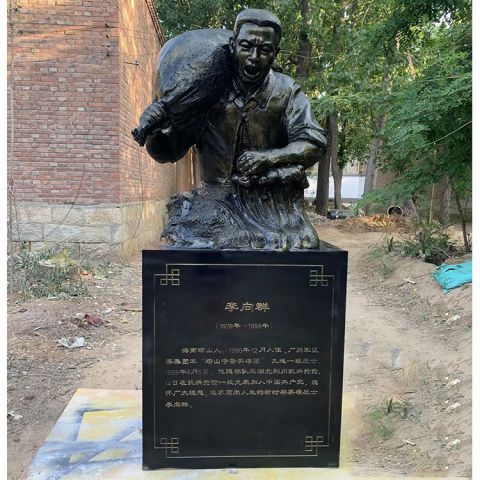 铸铜李向群战士胸像